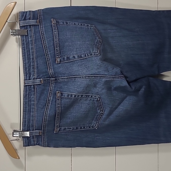 Eileen Fisher Jeans Women's sz 4 Petite Straight Leg Mid Rise Denim Jeans - Picture 4 of 9